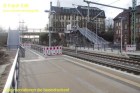 Oktober 2012 - Montage Zugangsbrcken Bahnsteig Leutzsch